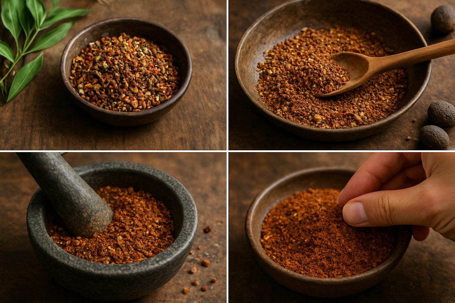 exotic rubs. Techniques: how to build, toast, grind, and balance
